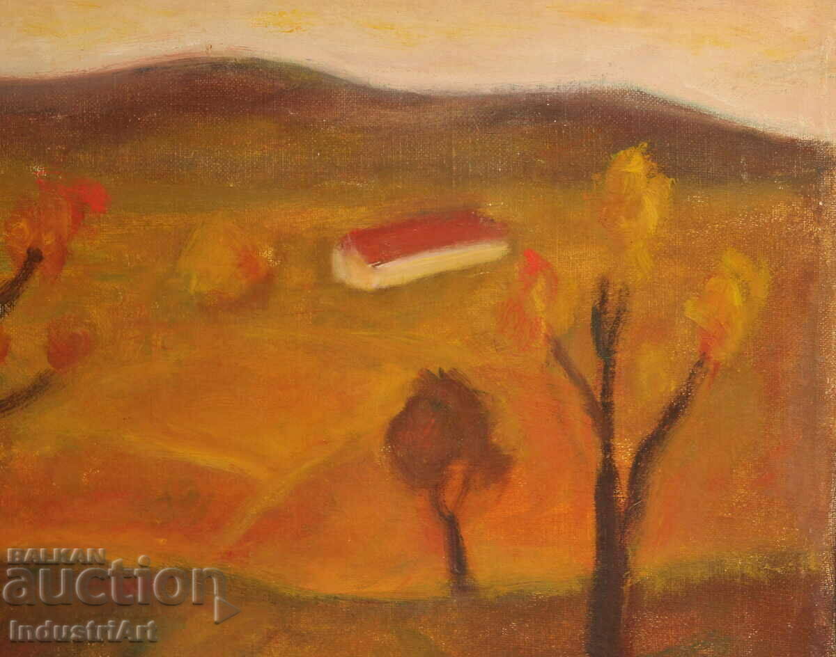 Delivery of Mountain landscape - old oil painting signed Delivery of Mountain landscape - old oil painting signed