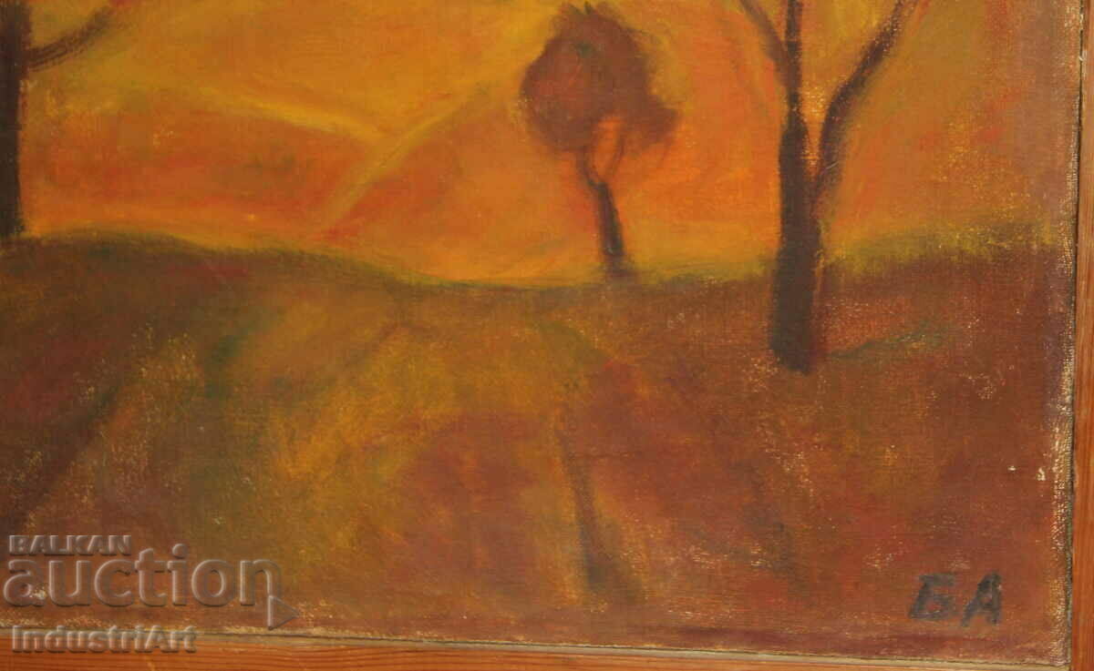 Mountain landscape - old oil painting signed - 6 Mountain landscape - old oil painting signed - 6