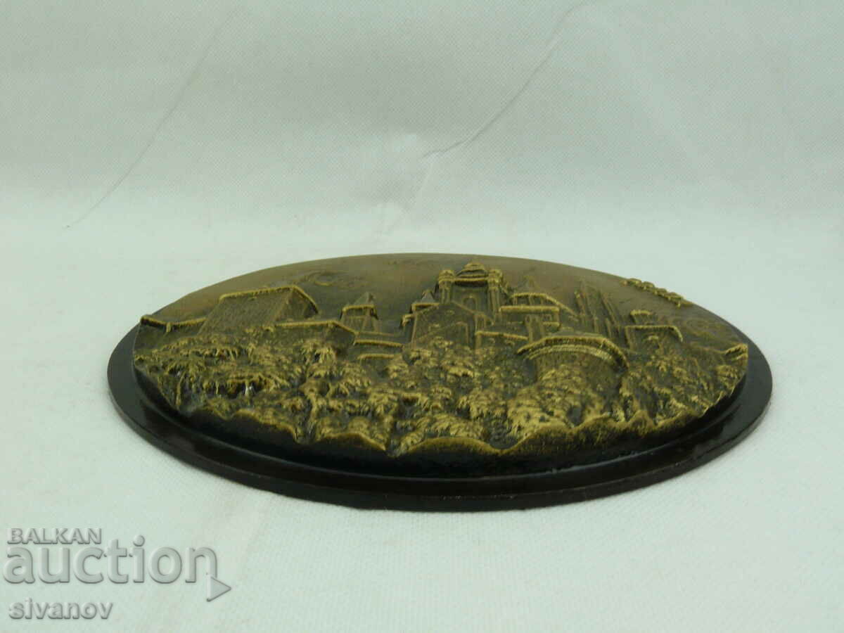 Παλιά μεταλλική διακόσμηση τοίχου Πράγα Τσεχίας 23cm#2392 - 5 Παλιά μεταλλική διακόσμηση τοίχου Πράγα Τσεχίας 23cm#2392 - 5