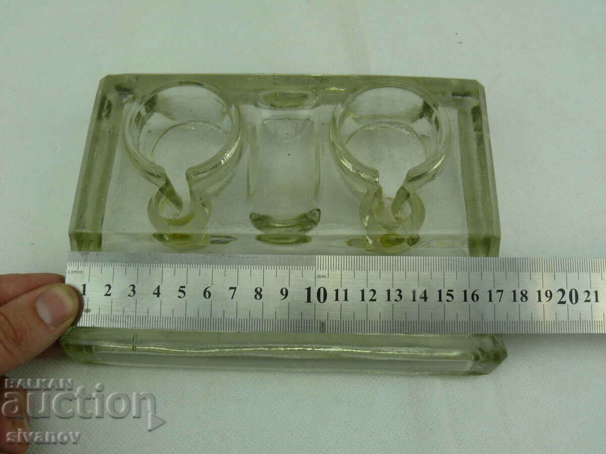 Old Glass Inkwell #2393 - 5