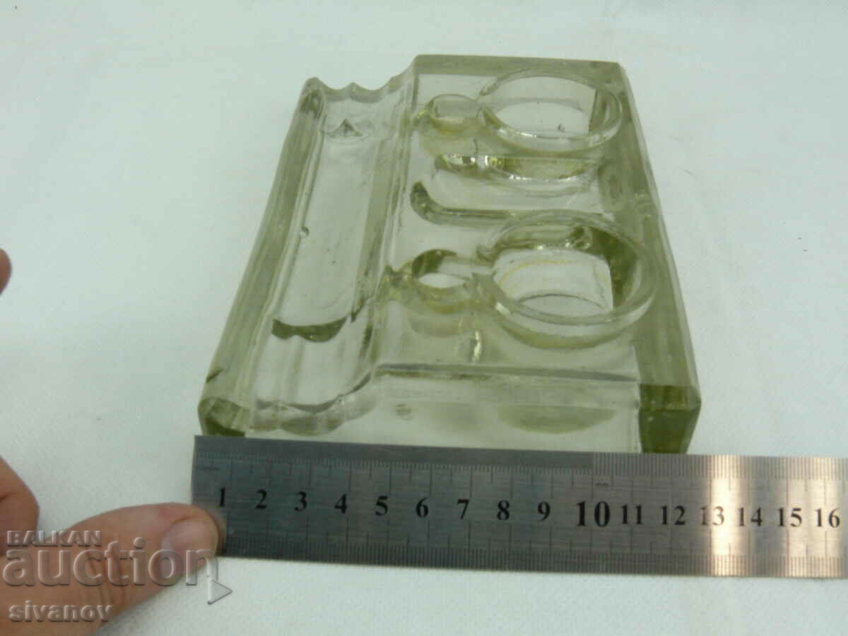 Old Glass Inkwell #2393 - 6