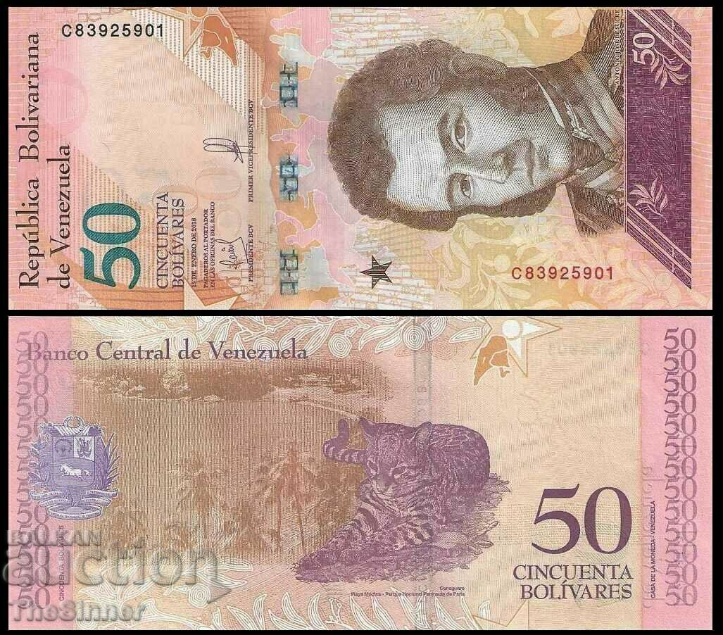 VENEZUELA 50 VENEZUELA 50 Bolivares Soberano, 2018 P-105 UNC /c