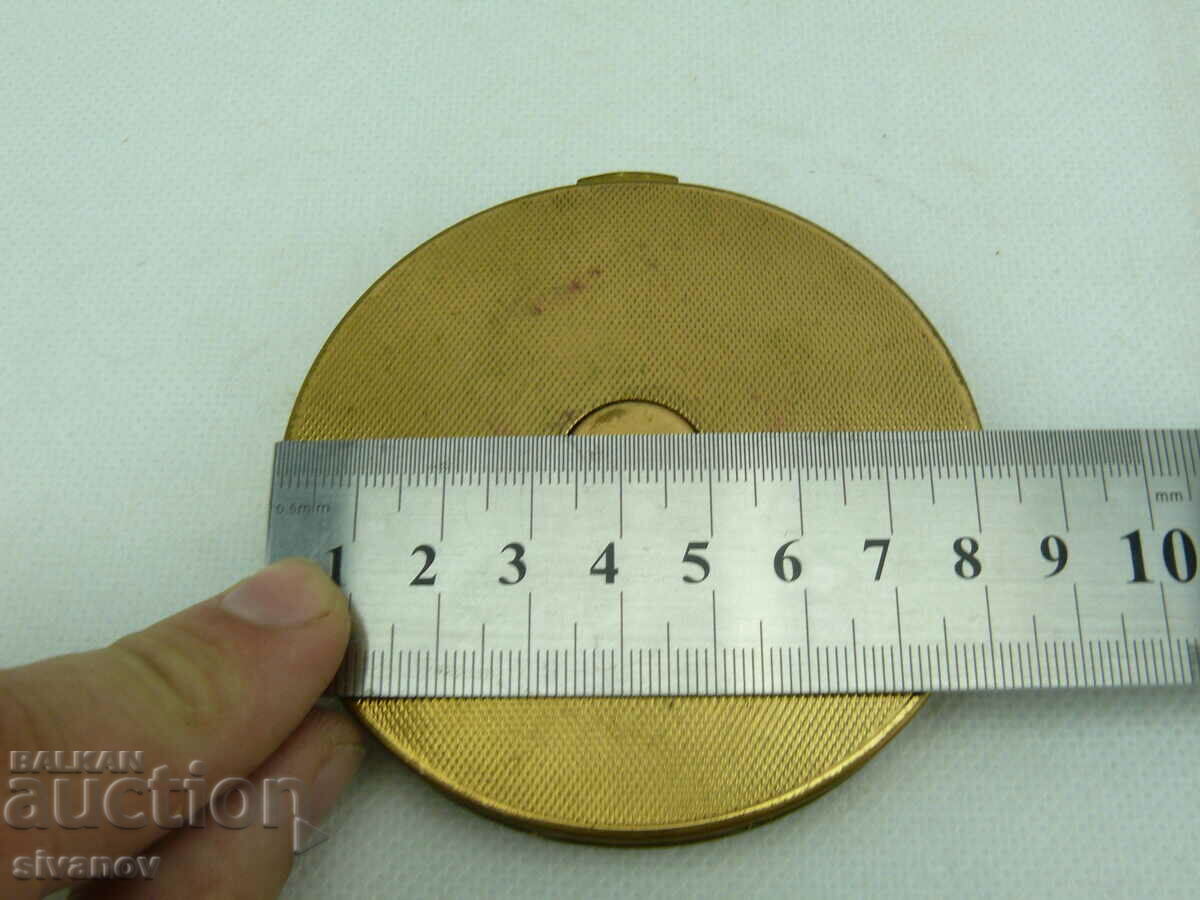 Old Metal Powder Box #2400 - 7 Old Metal Powder Box #2400 - 7