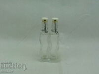 Interesting small glass bottles 2 pieces #2405