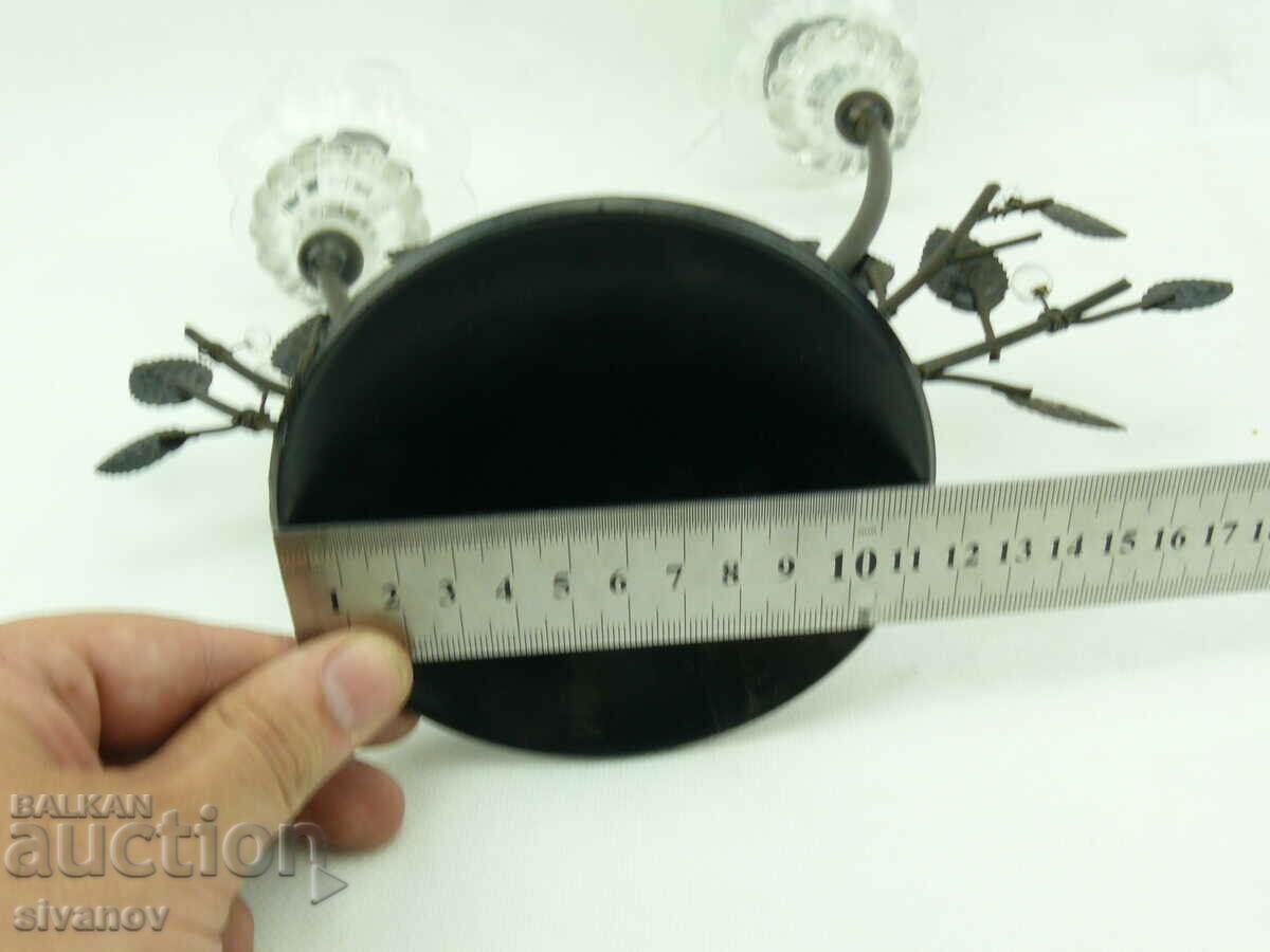 Old metal flower candle holder #2410 - 7 Old metal flower candle holder #2410 - 7