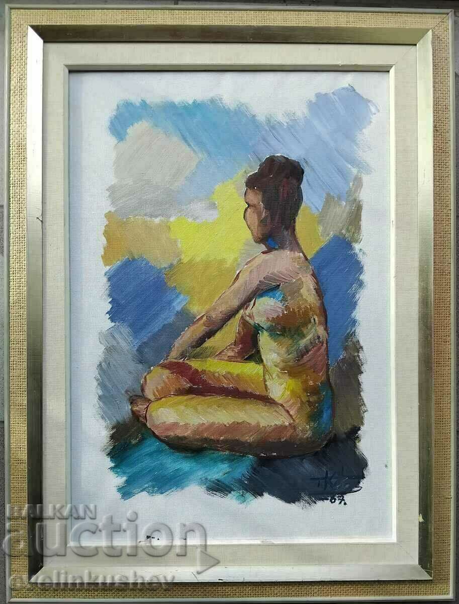 Large oil painting of a nude female body with price € 140.00 | 273.82 BGN