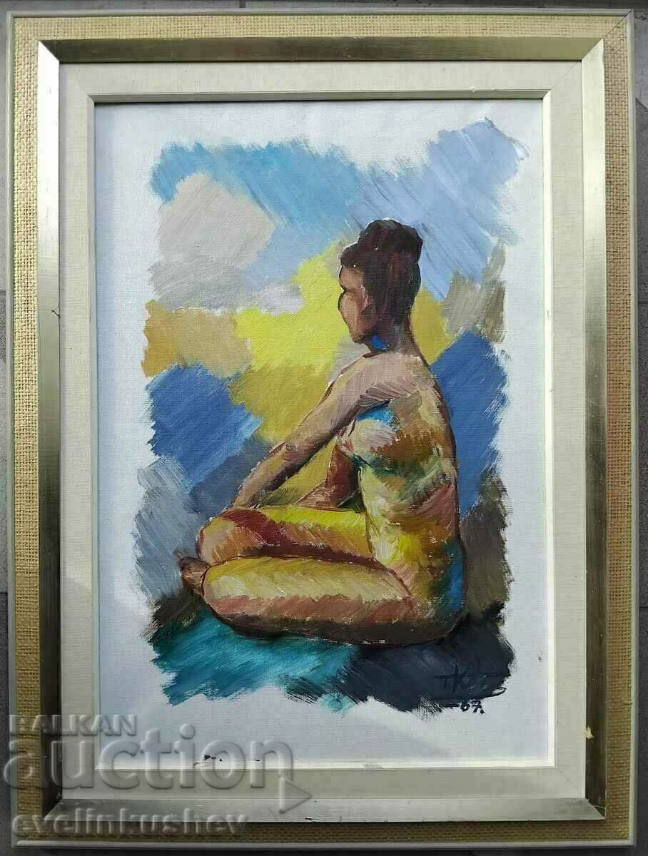 Delivery of Large oil painting of a nude female body