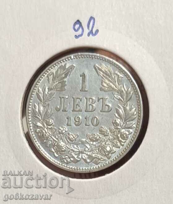 Bulgaria 1 BGN 1910 Argint!