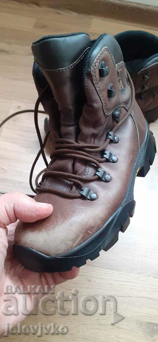 Branded hiking boots