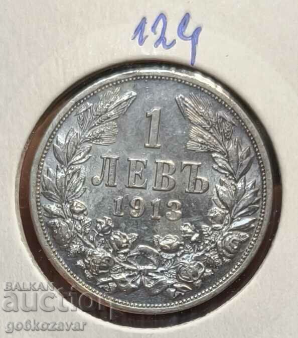 Bulgaria 1 lev 1913 Argint! Moneda de top!