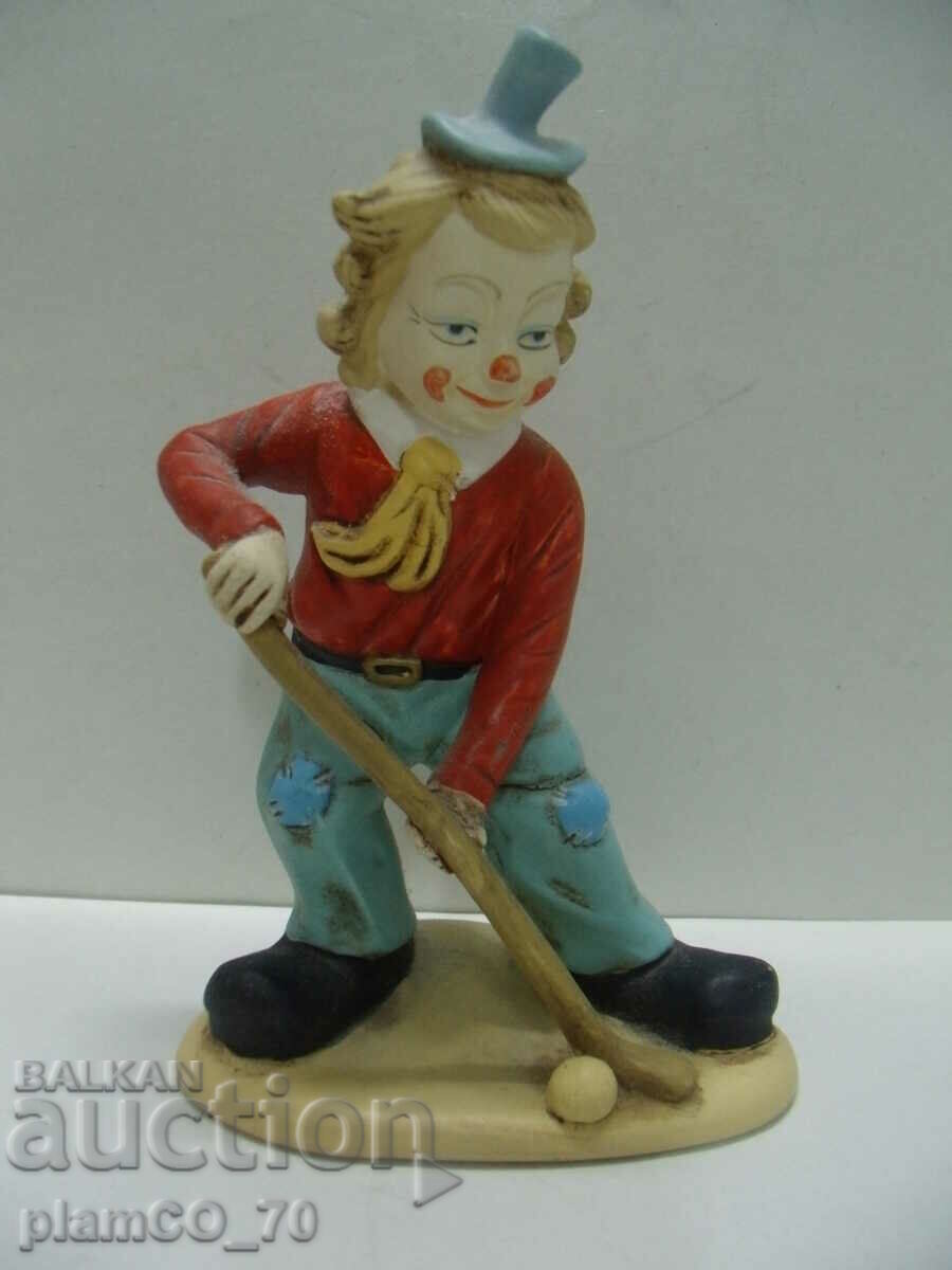 #*7782 old porcelain figure - clown