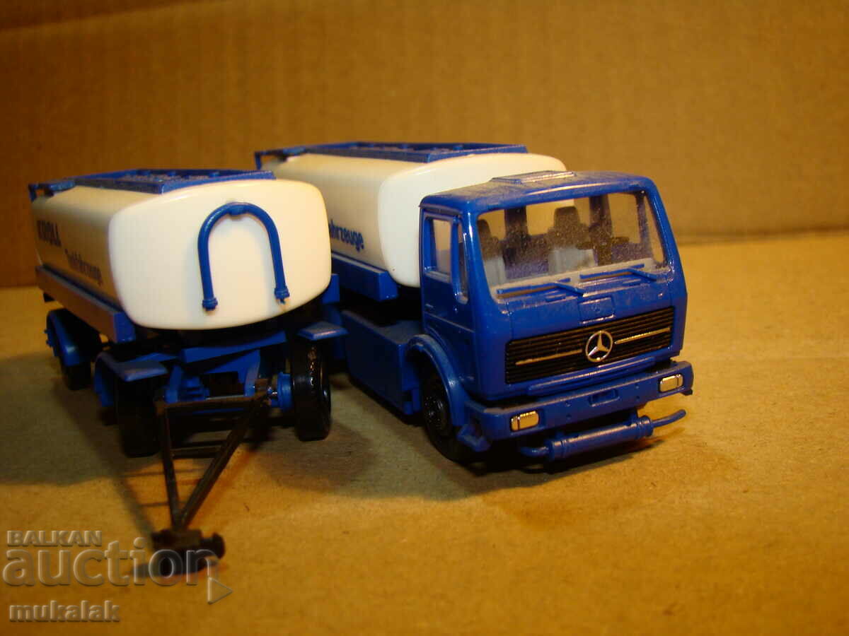 HERPA 1:87 H0 MERCEDES TIRE TRUCK TOY MODEL TANK - 6
