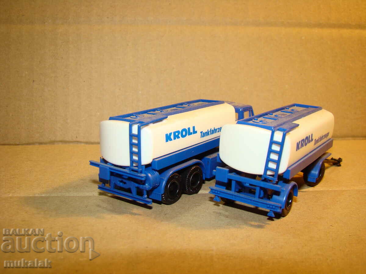 HERPA 1:87 H0 MERCEDES TIRE TRUCK TOY MODEL TANK - 7