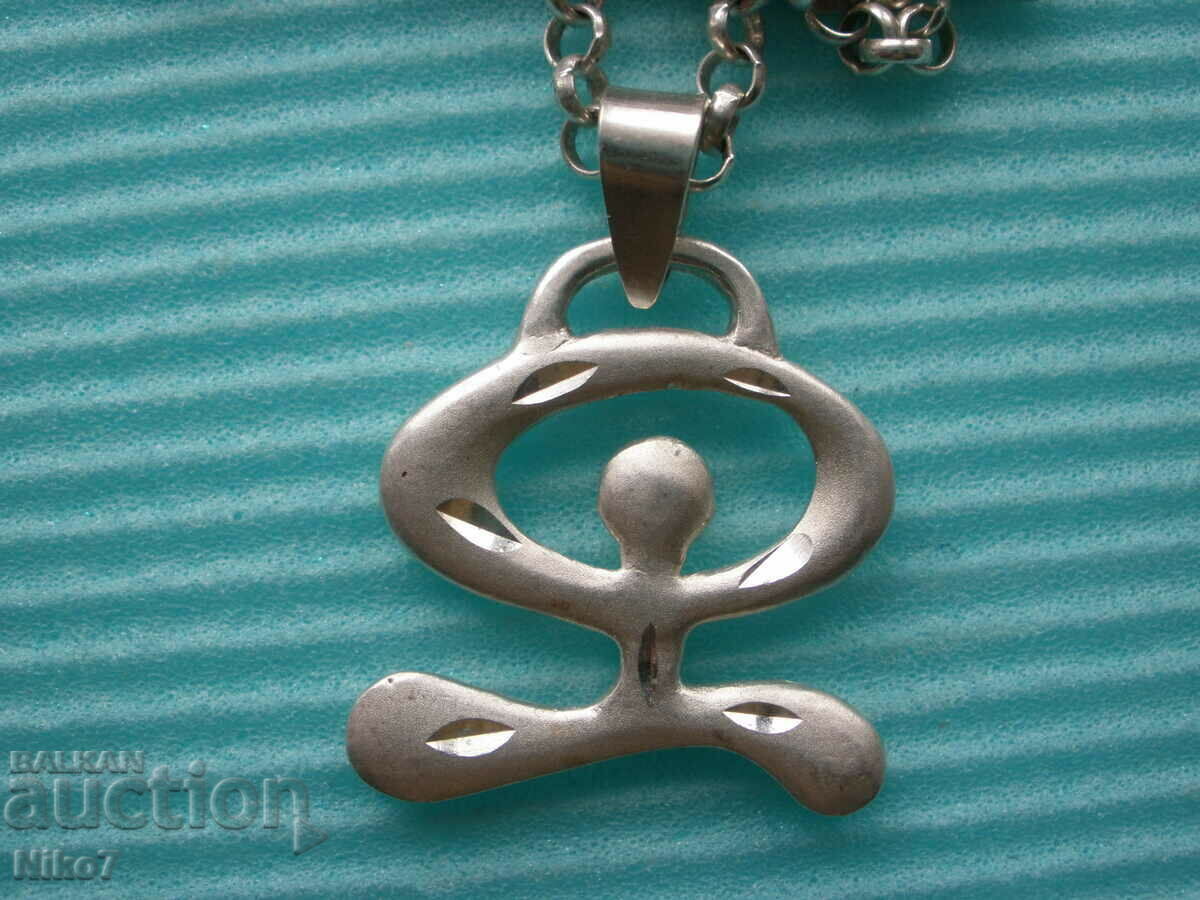 Auction  Silver "Indalo" locket, pendant.