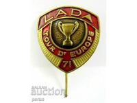 Old badge-1971-LADA LADA Won the European Rally