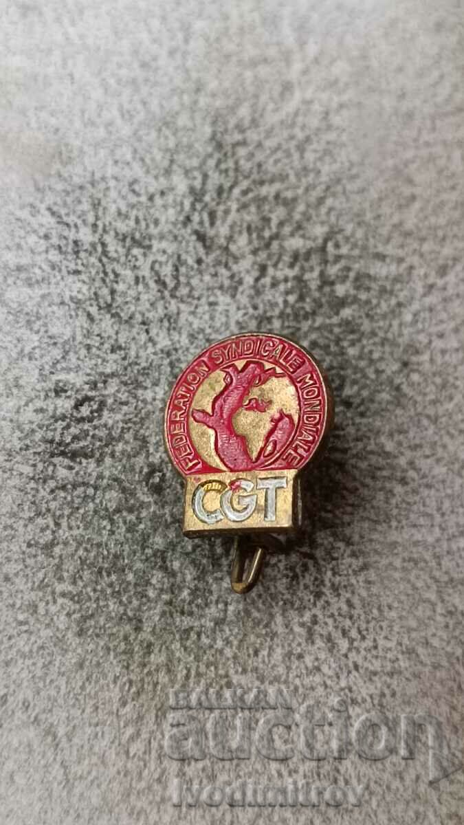 Federation Sindicale Mondiale CGT badge