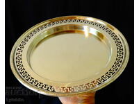 English tray, plate, nickel silver plate.