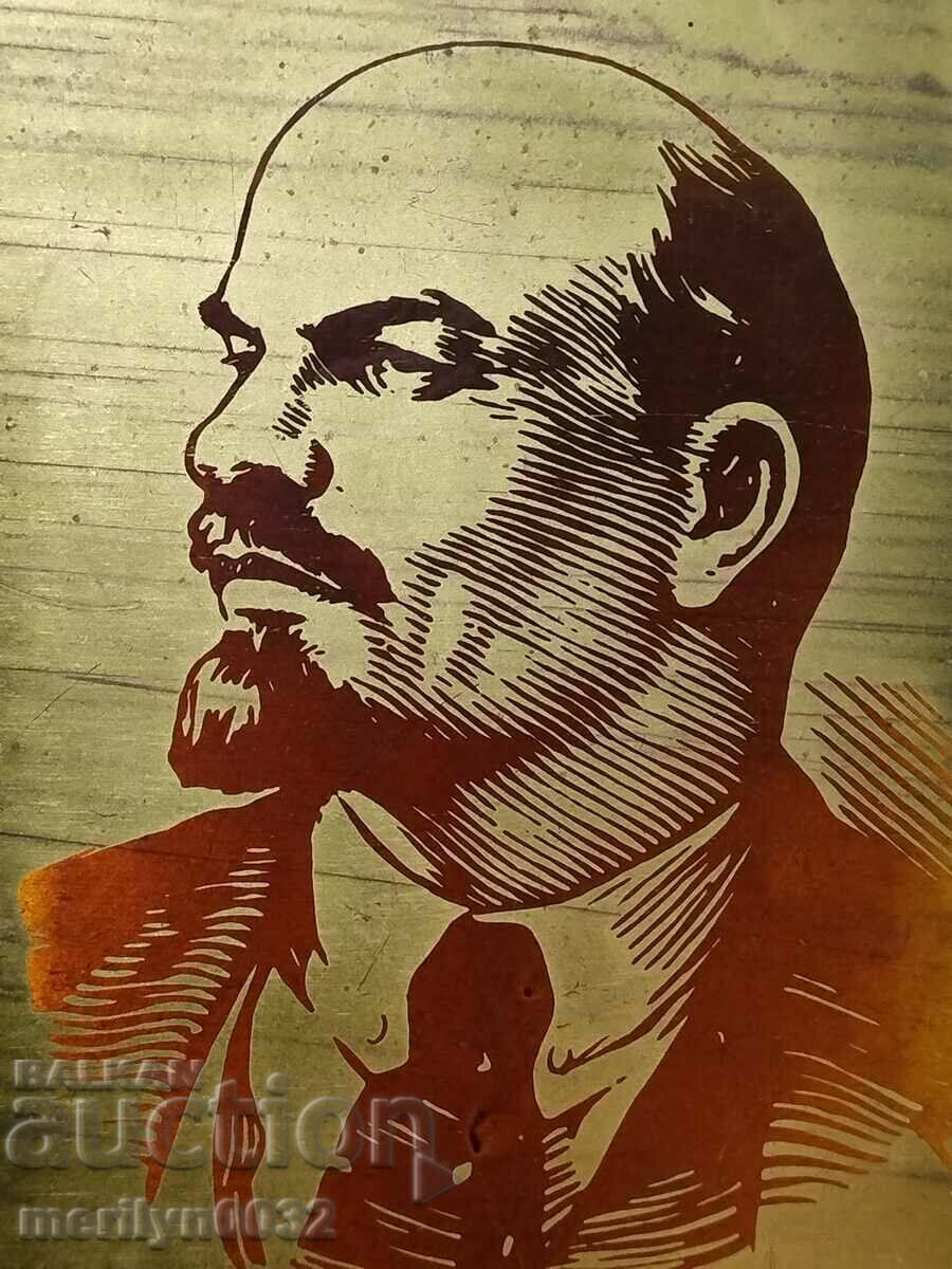Metal image of the leader Lenin - 7