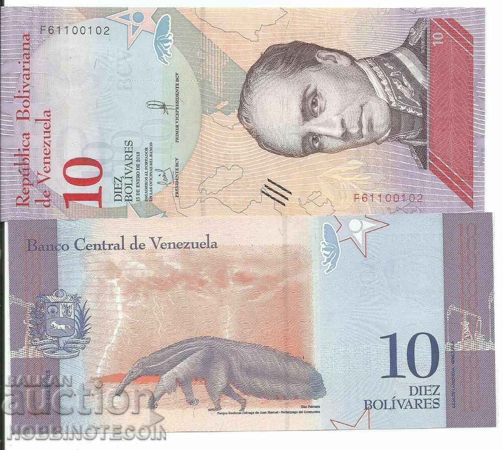 VENEZUELA VENEZUELA 10 Bolivar numarul - numarul 2018 NOU UNC