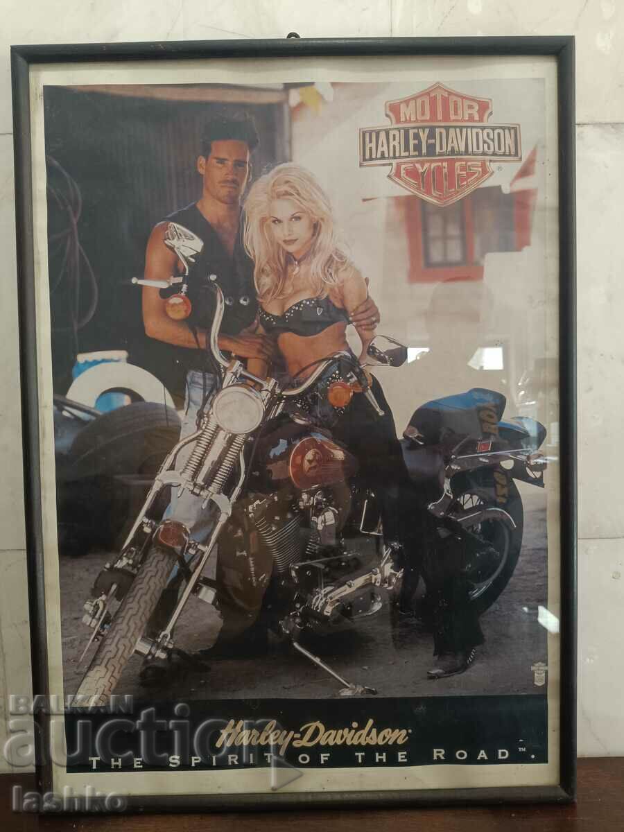 Afiș vechi Harley Davidson