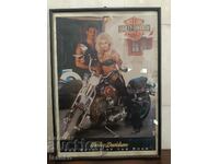 Old Harley Davidson poster