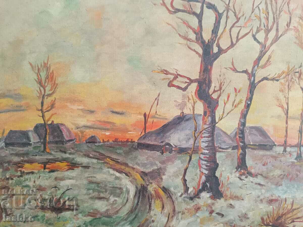 Old oil painting with price 99.99 BGN | € 51.12 Old oil painting with price 99.99 BGN | € 51.12