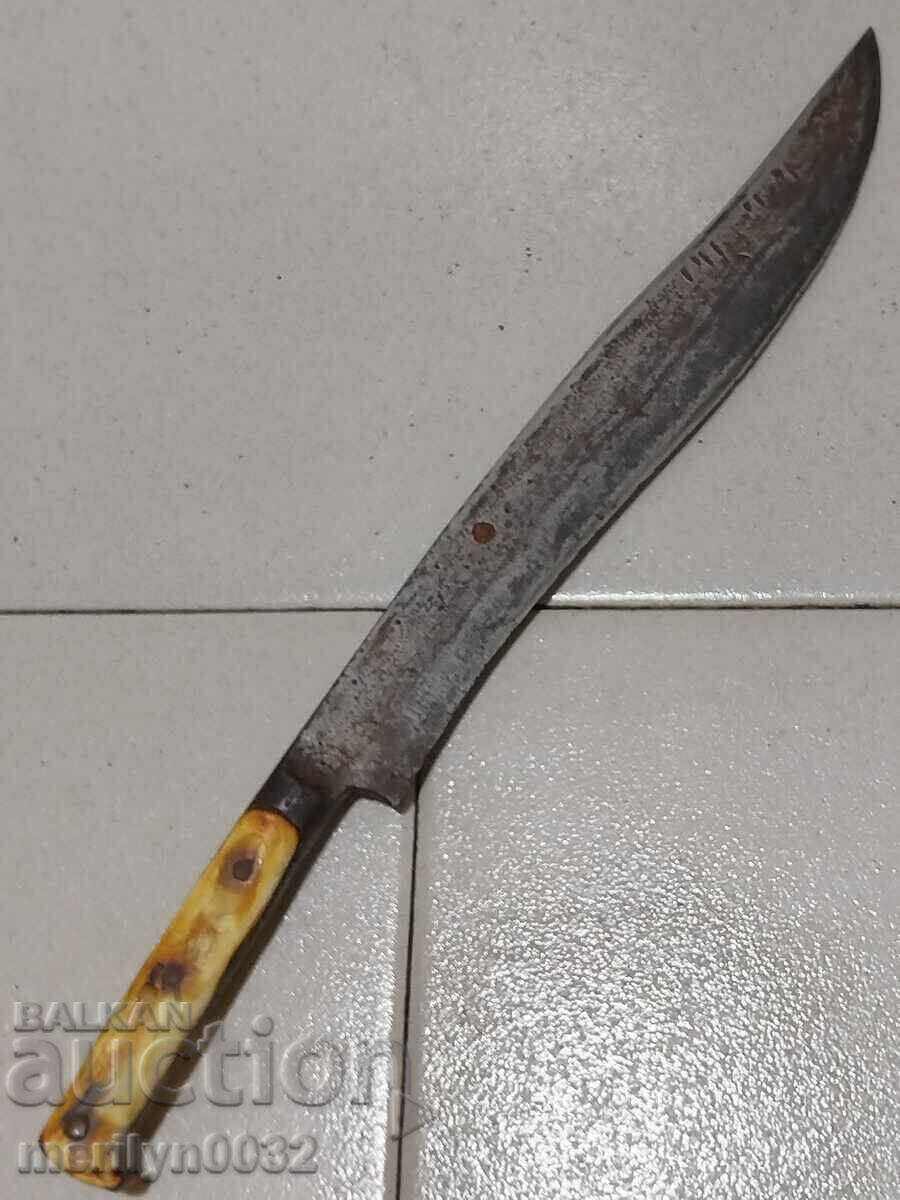 Old shepherd's knife without cania and stamp akulak blade - 6 Old shepherd's knife without cania and stamp akulak blade - 6