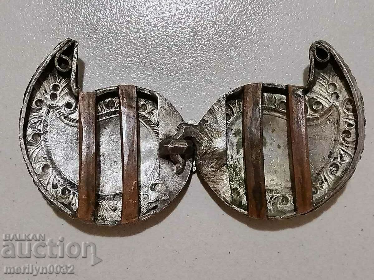 Delivery of Renaissance silver pafta 15/8cm mother of pearl belt pafta silver Delivery of Renaissance silver pafta 15/8cm mother of pearl belt pafta silver