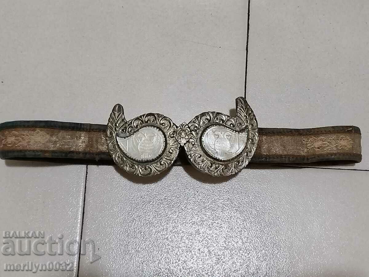 Renaissance silver pafta 15/8cm mother of pearl belt pafta silver - 7 Renaissance silver pafta 15/8cm mother of pearl belt pafta silver - 7