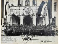 Photograph signed by Tsar Boris 3 Military School 1940