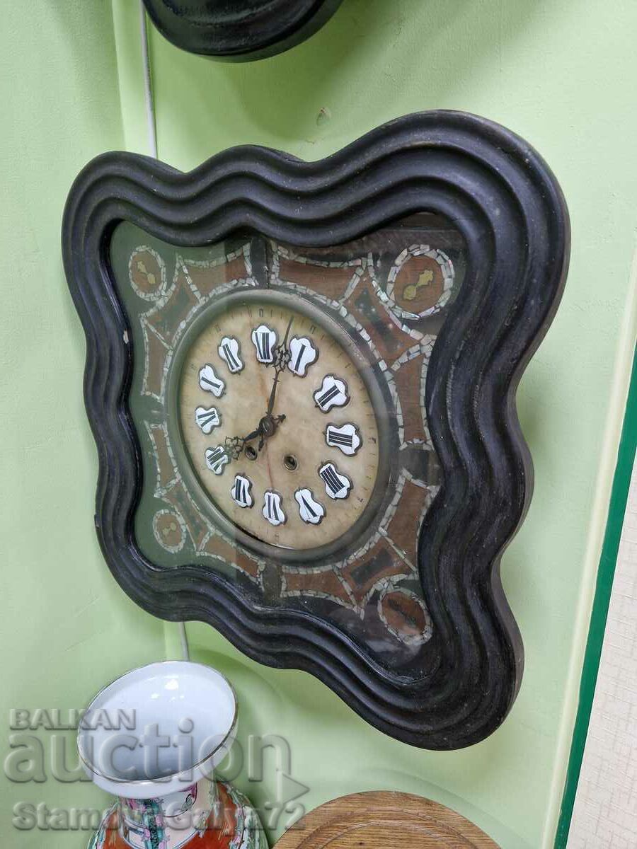A beautiful antique French wall clock from the 19th century with price 396.00 BGN | € 202.47 A beautiful antique French wall clock from the 19th century with price 396.00 BGN | € 202.47