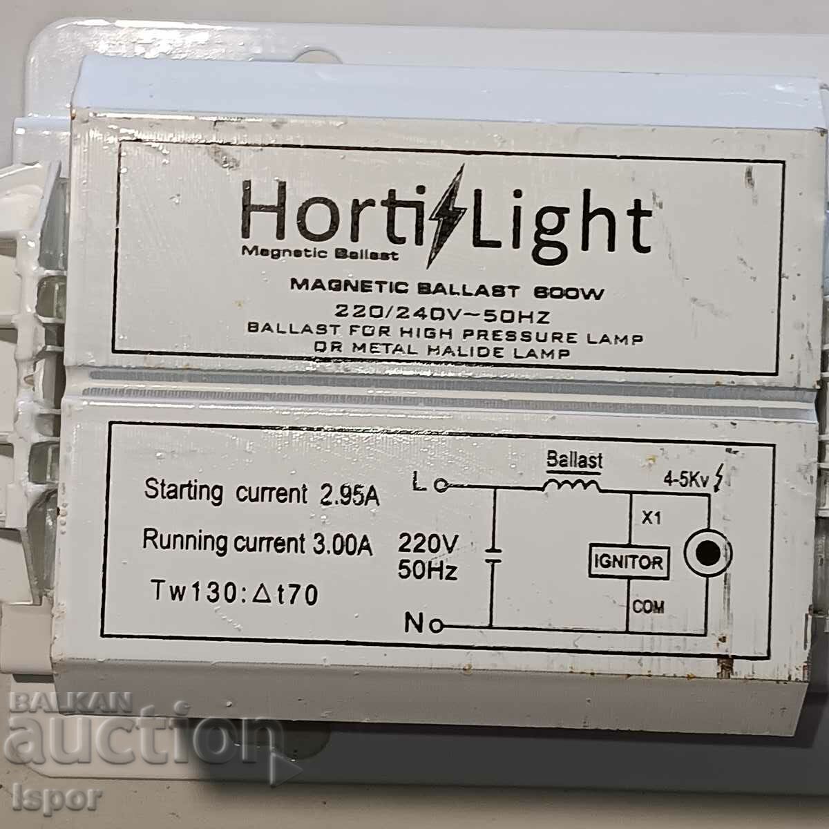 Delivery of Choke / magnetic ballast 600 W Delivery of Choke / magnetic ballast 600 W