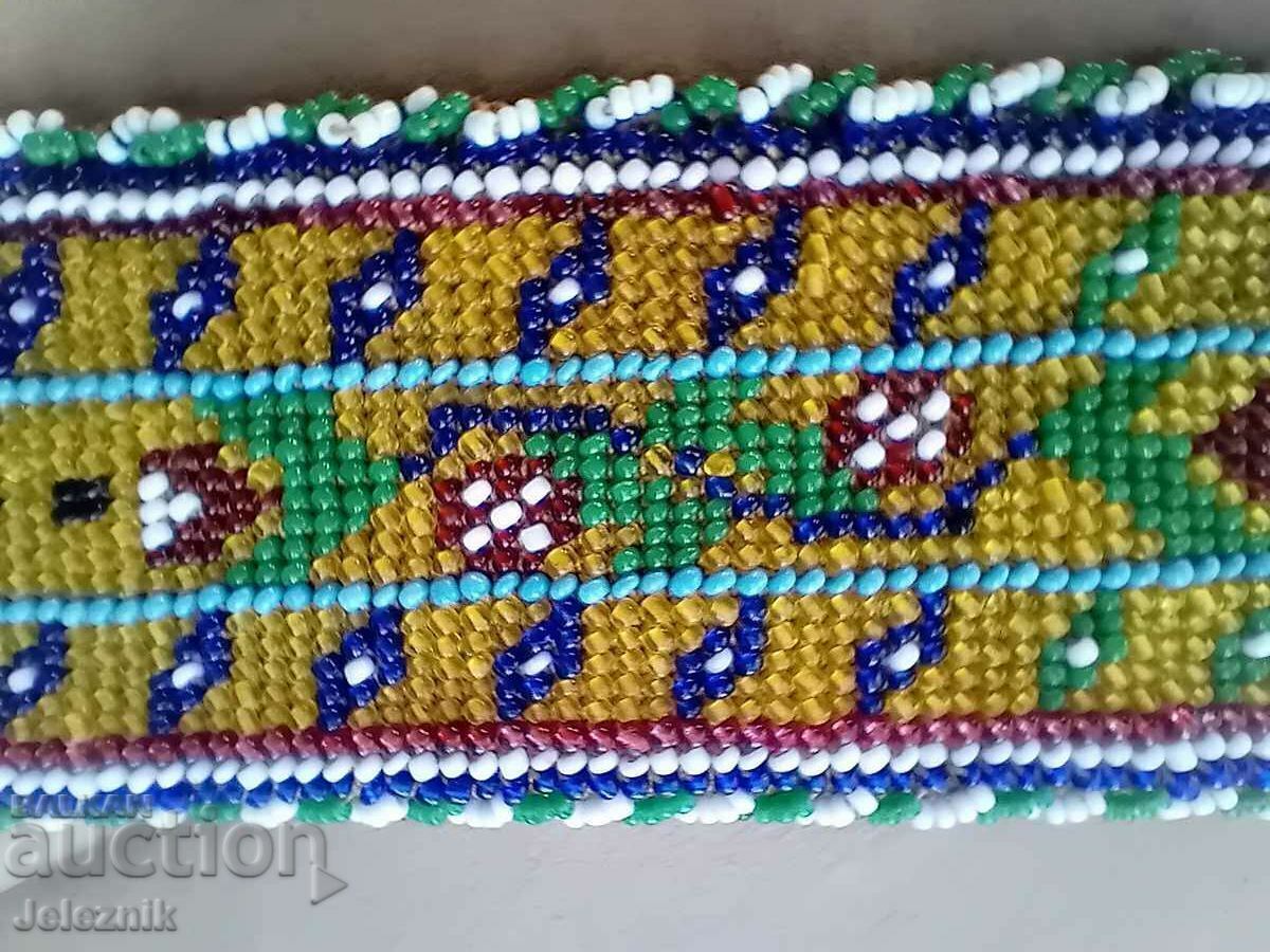 Delivery of 1907 Beaded Belt and Purse for Nosia. Delivery of 1907 Beaded Belt and Purse for Nosia.