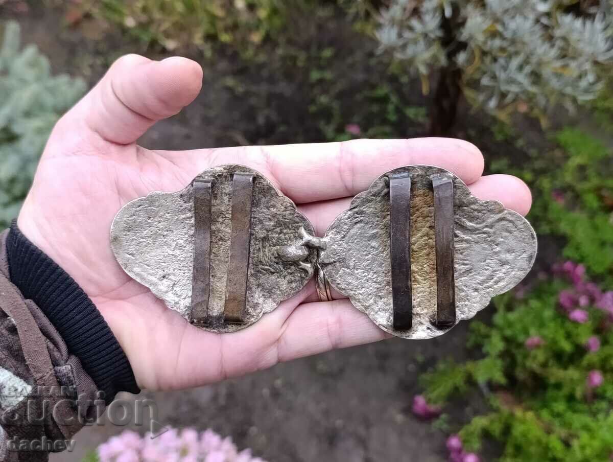 Renaissance silver buckles, buckle belt, costume, 19th century - 5 Renaissance silver buckles, buckle belt, costume, 19th century - 5