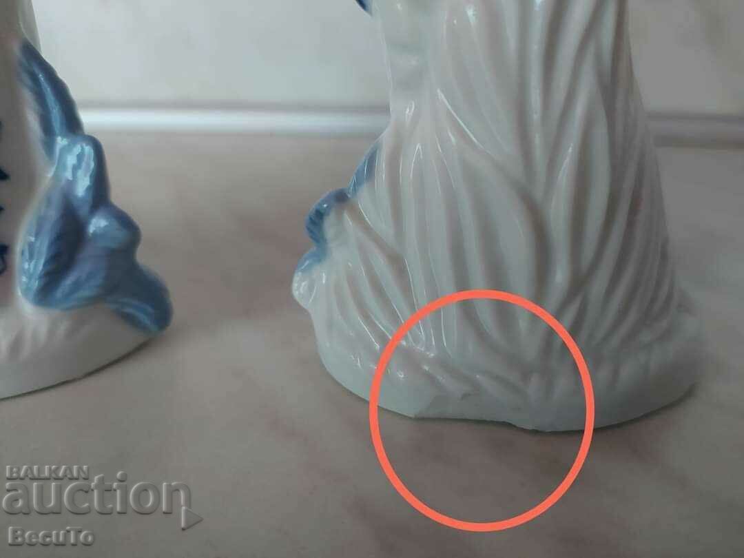 Două figurine de porțelan cu o doamnă și un domn, Germania - 5