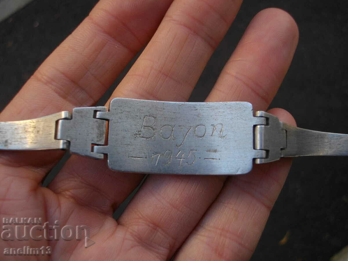 Brățară veche din aluminiu 1945 - 6