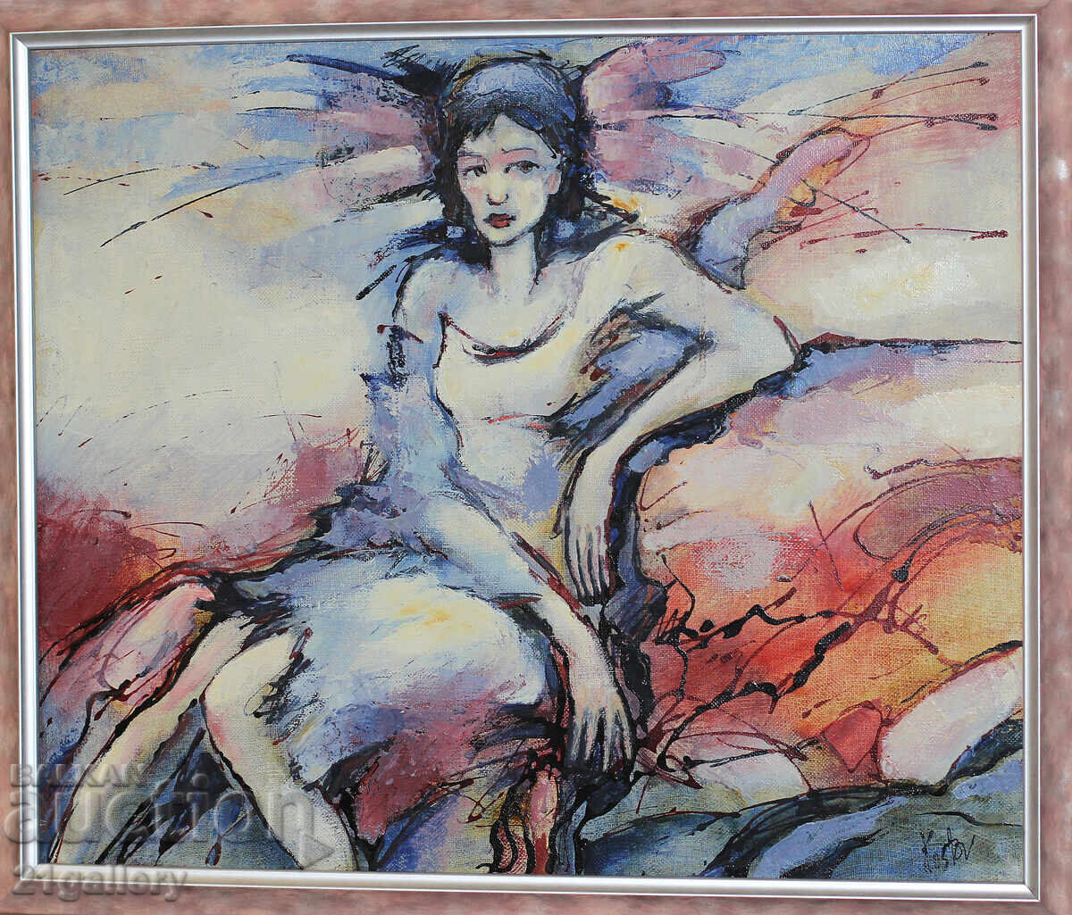 Krum Kostov / Oil paints Female portrait Krum Kostov / Oil paints Female portrait
