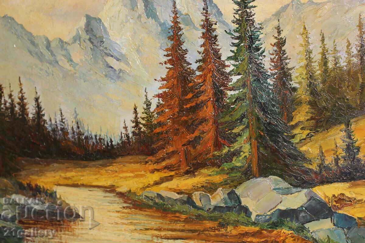 Mihail Rashkov (1934-2021) / Oil paints Landscape 92 - 7 Mihail Rashkov (1934-2021) / Oil paints Landscape 92 - 7