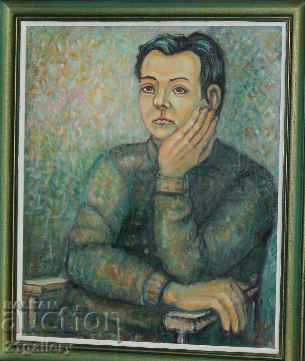Rusi Rusev Oil painting Portrait 2003 with price 500.00 BGN | € 255.65 Rusi Rusev Oil painting Portrait 2003 with price 500.00 BGN | € 255.65