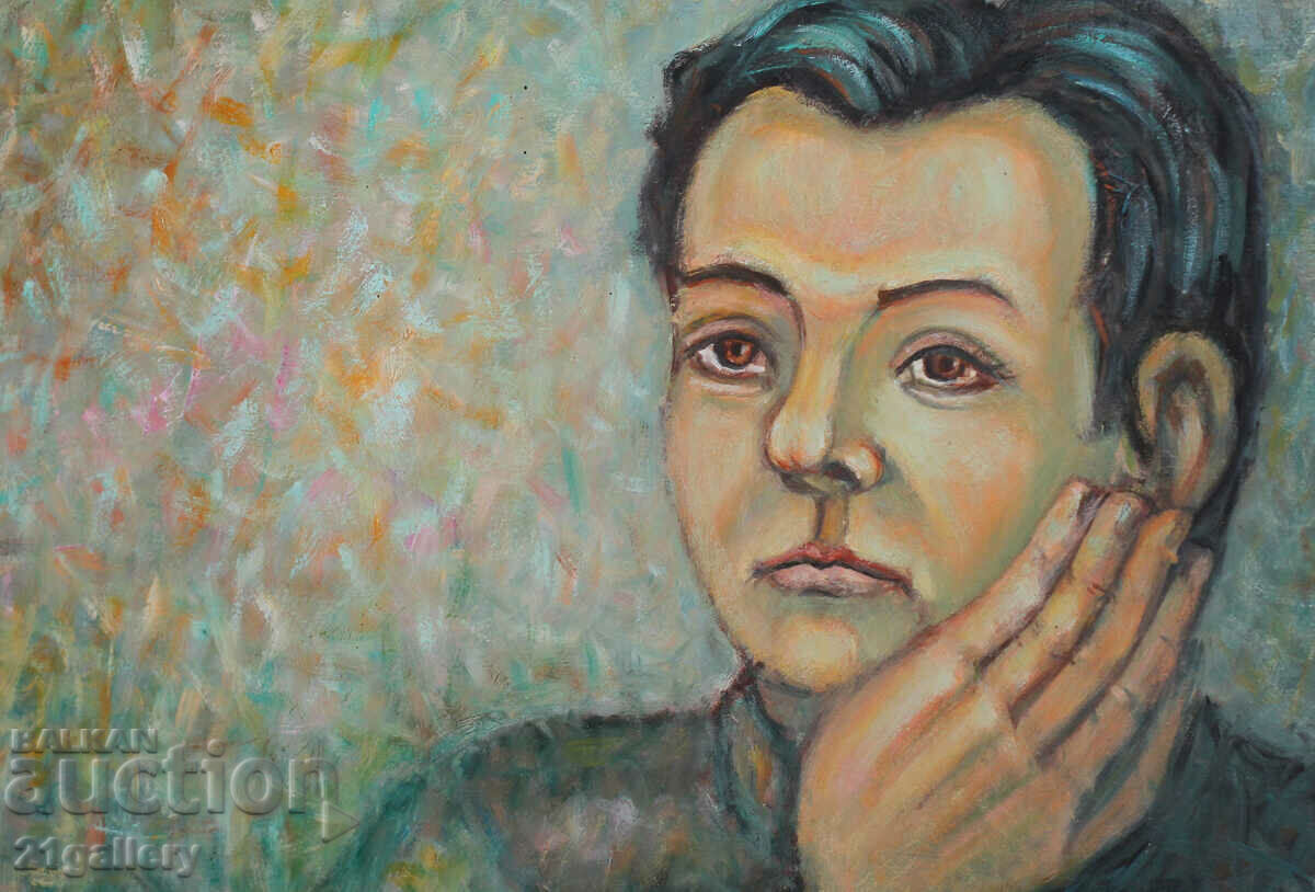 Auction Rusi Rusev Oil painting Portrait 2003 Auction Rusi Rusev Oil painting Portrait 2003