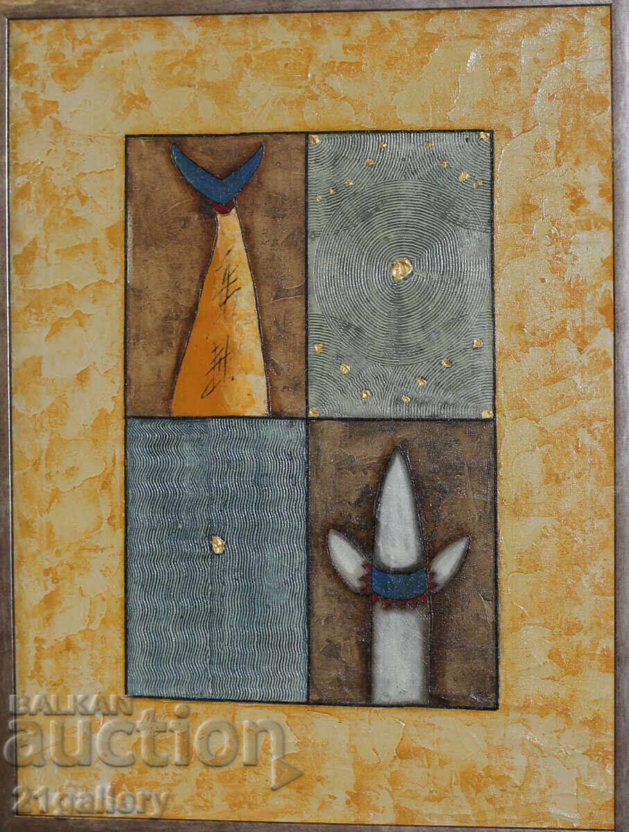 Contemporary abstraction Oil painting 2003 Contemporary abstraction Oil painting 2003