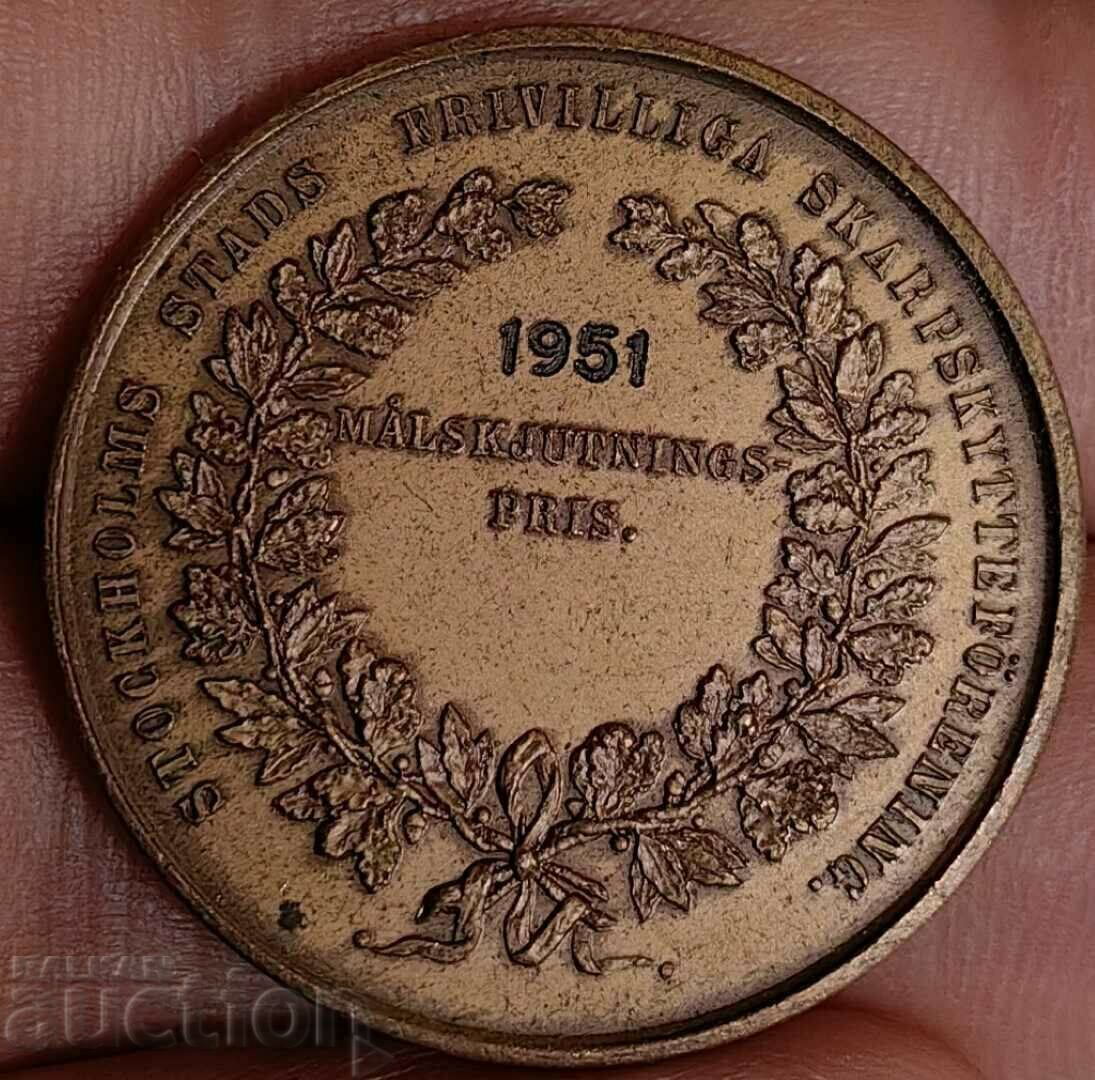 Auction . 1951 STOCKHOLMS STADS MEDAL Auction . 1951 STOCKHOLMS STADS MEDAL