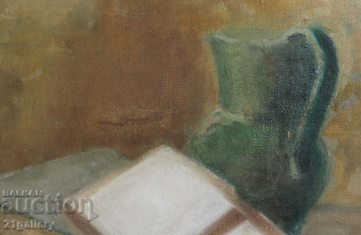 Old oil painting / Still life signed Hristo Todorov - 7 Old oil painting / Still life signed Hristo Todorov - 7