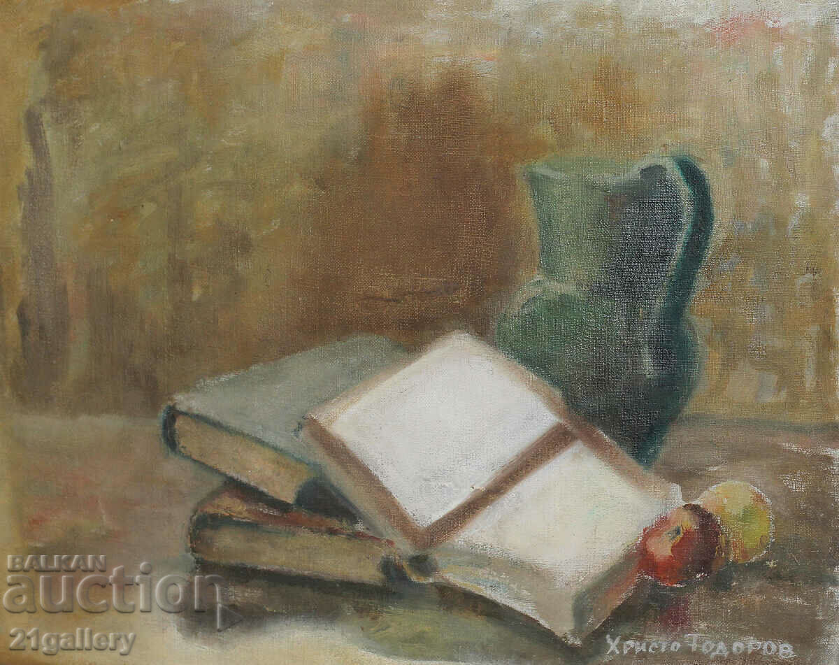 Old oil painting / Still life signed Hristo Todorov Old oil painting / Still life signed Hristo Todorov