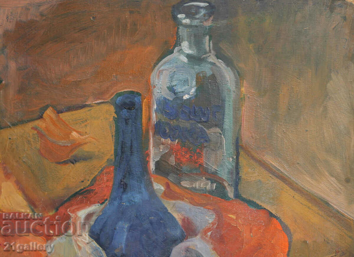 Σύγχρονη νεκρή φύση - μπουκάλια / λαδομπογιές - 6 Σύγχρονη νεκρή φύση - μπουκάλια / λαδομπογιές - 6