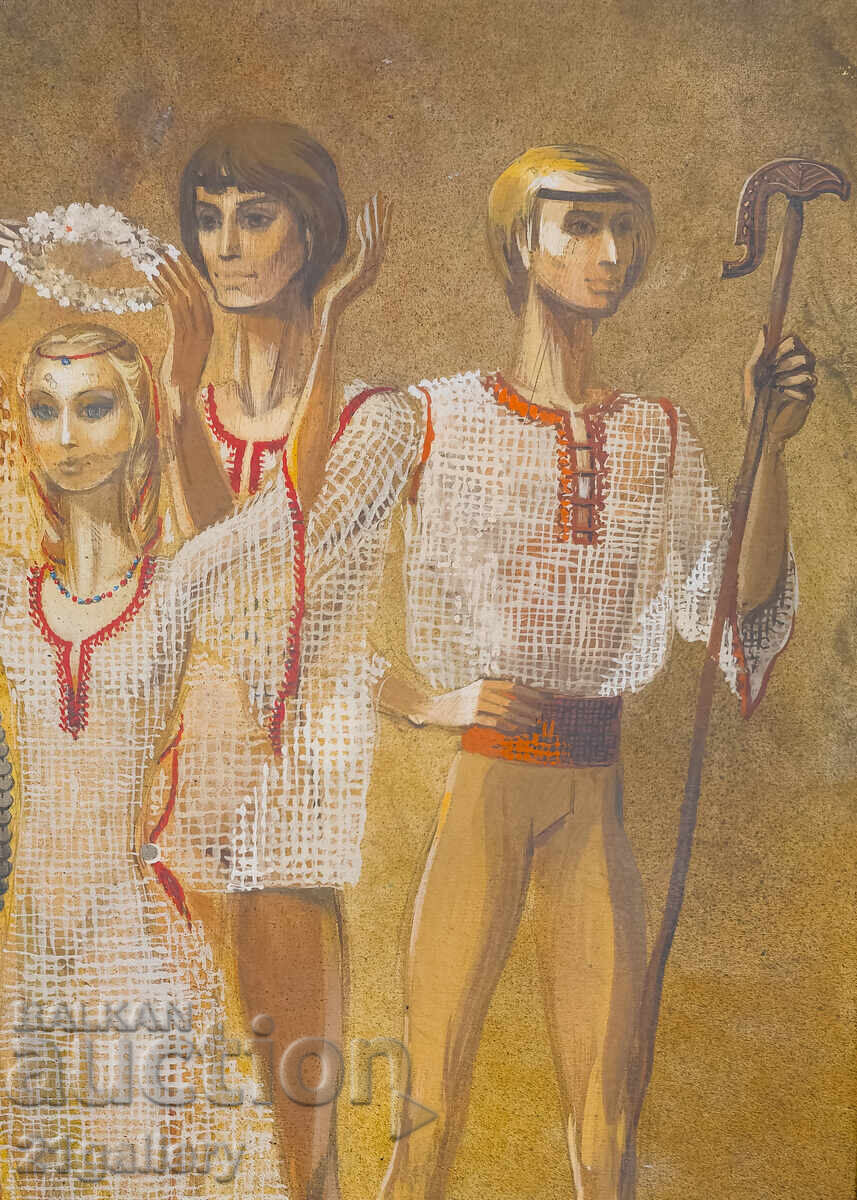 Auction Maria Trendafilova (1942 - 2001) stage design "Arabesque" Auction Maria Trendafilova (1942 - 2001) stage design "Arabesque"