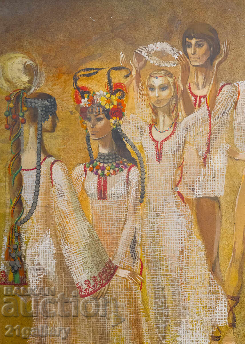 Delivery of Maria Trendafilova (1942 - 2001) stage design "Arabesque" Delivery of Maria Trendafilova (1942 - 2001) stage design "Arabesque"