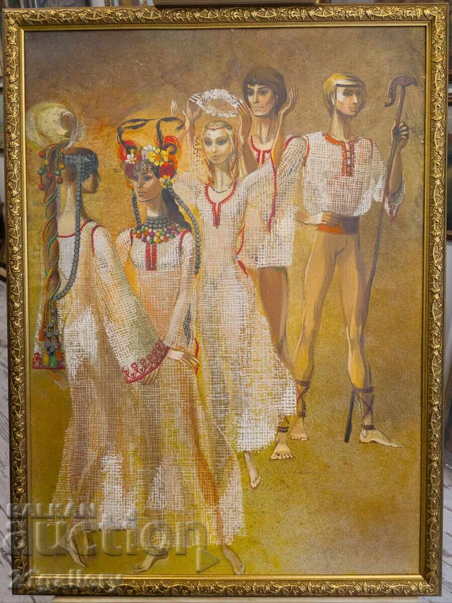 Maria Trendafilova (1942 - 2001) stage design "Arabesque" - 5 Maria Trendafilova (1942 - 2001) stage design "Arabesque" - 5