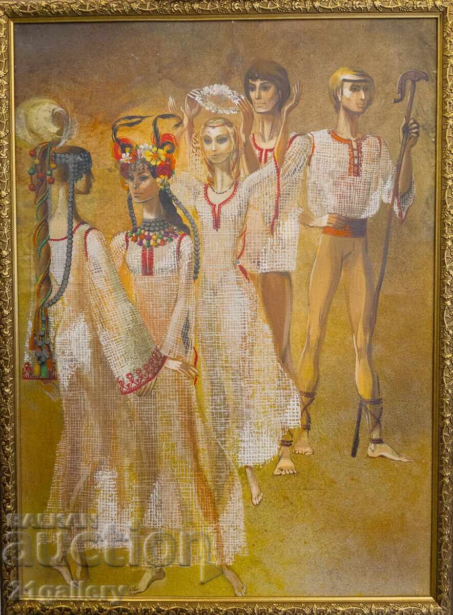 Maria Trendafilova (1942 - 2001) stage design "Arabesque" Maria Trendafilova (1942 - 2001) stage design "Arabesque"