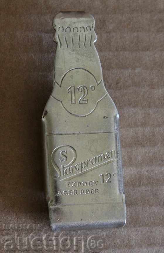 . OLD OPENER STAROPRAMEN BEER BOTTLE BOTTLE CZECHOSLOVAKIA